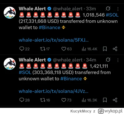 KucykMocy - #kryptowaluty #bitcoin
Bedzie cos na SOL.
Moze wybicie tego trojkata