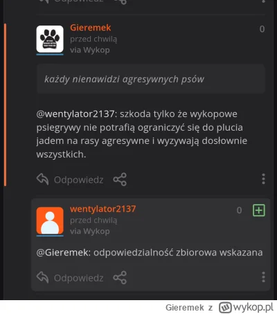 Gieremek - Merytoryczne postulaty? Rasy agresywne? 
Nic bardziej mylnego. 
Każdy właś...
