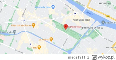 msqs1911 - @KoninaBeZiomeczka: Ten park jest 2,8 km od Alexanderplatz czyli jest w śc...