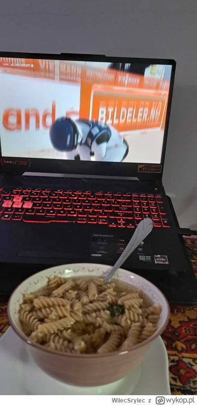 WilecSrylec - Ah jak za starych dobrych czasów, niedziela, rosołek, skoki (｡◕‿‿◕｡)

#...