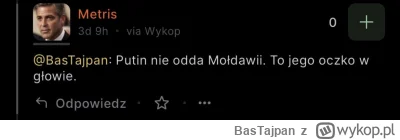 BasTajpan - Hej @Metris minęło już półtora miesiąca od wyborów w Mołdawii. Co z tym o...