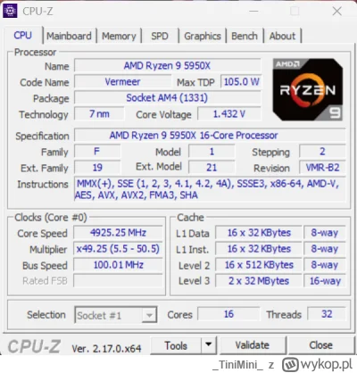 TiniMini - Sprzedam procesor ryzen 9 5950x 599 zł + kw 

W gratisie pasta thermal gri...