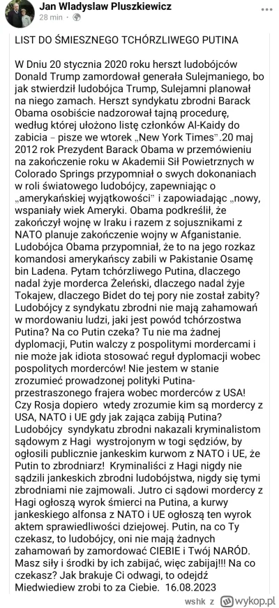 wshk - Mamy wypowiedź eksperta.
#rosja #ukraina #onuce