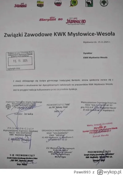 Pawel993 - Dejcie więcej związków zawodowych, więcej przewodniczących, więcej piecząt...