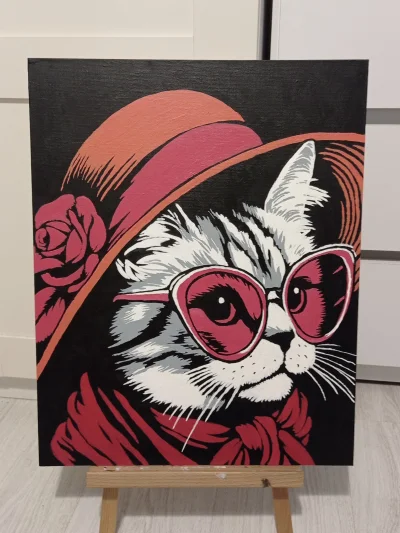 Kinda - Stwierdziłem że jeszcze jeden kot w okularach nikomu nie zaszkodzi :D
#malujz...