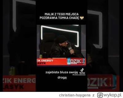 christian-huygens - @Queebo: Pozdrawiamy Tomasza Chadę