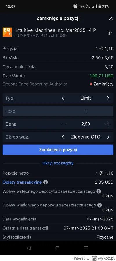 Piter93 - Ciekawe po ile uda mi się zamknąć tę opcję na otwarciu. ( ͡€ ͜ʖ ͡€)
#gielda...