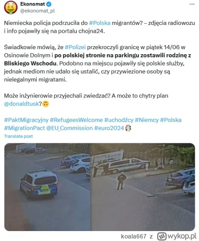 koala667 - Zero zaskoczenia, Niemcy ich nam podrzucają bez wiedzy naszej policji czy ...