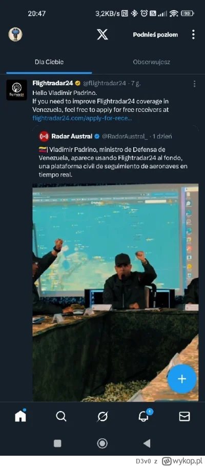 D3v0 - #wenezuela #flightradar24 xd