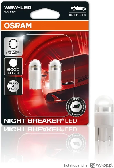 hotshops_pl - Błąd cenowy? Żarówki LED OSRAM NIGHT BREAKER LED W5W, 6.000K
https://ho...