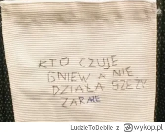 LudzieToDebile - Trzeba mieć nasrane w głowie. Tym bardziej, że haftowała jakieś kośl...