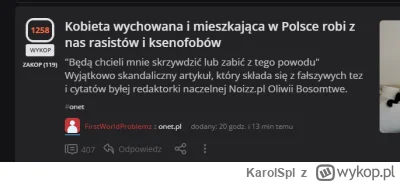 KarolSpl - A w komentarzach polaczki już nie mogą wytrzymać. Jak kto? ktoś mógł skryt...