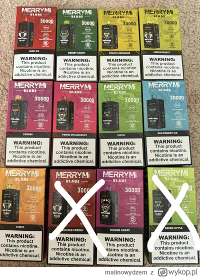 malinowydzem - Palił ktoś te efajki jednorazówki MerryMi? który smak najlepszy?
#epap...