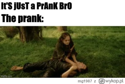 mg1987 - @Pantokrator: klasyczna wymówka - it's just a prank bro! (⌐ ͡■ ͜ʖ ͡■)