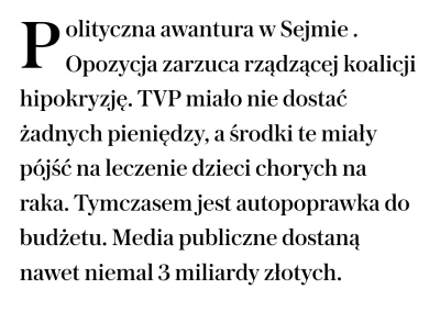 codeq - Tusk- "3mld zł z budżetu na propagande TVP"

Duda - weto, 3mld zł na psychiat...