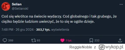 ReggieNoble - Też mam takie przeczucie. Od kilku lat tradycją jest że na początku rok...