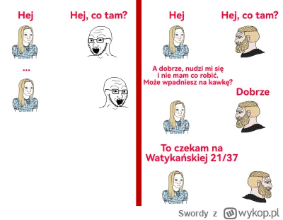 Swordy - Taka różnica w rozmowach z #p0lki
#przegryw #tinder #badoo #zwiazek #zwiazki...