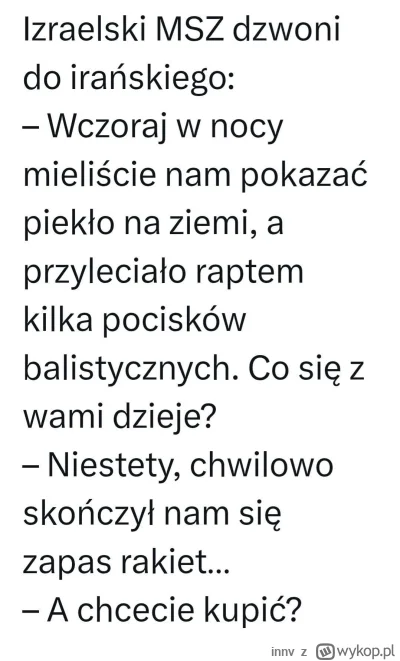 innv - #izrael #iran 

Trochę #gielda (⌐ ͡■ ͜ʖ ͡■)