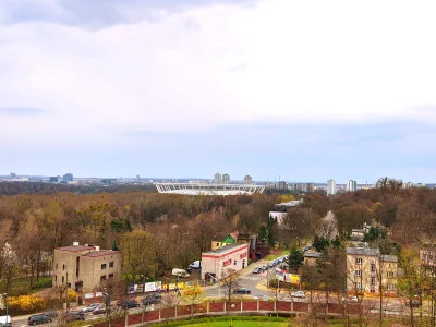 sylwke3100 - Stadion Śląski i Tauzen widziany z wieży danego szybu Prezydent w Chorzo...