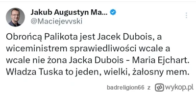 badreligion66 - #polityka Czyli obrońca Palikota Dubois, który jest jednocześnie obro...