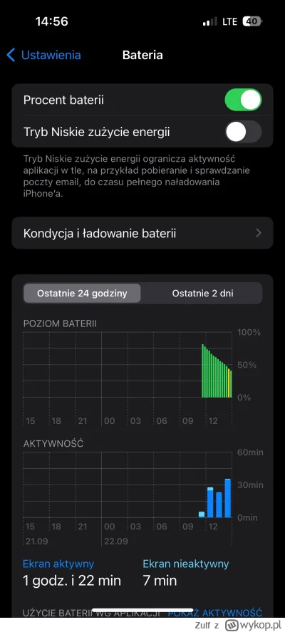 Zulf - #apple #iphone 

Ta bateria spierala w takim tempie przez wyswietlacz aod czy ...