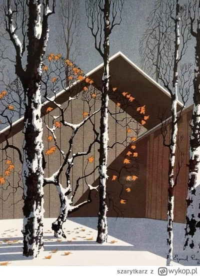 szarytkarz - "Winter Sun" (1982)
Eyvind Earle (American, 1916–2000)

Lubię popołudnio...