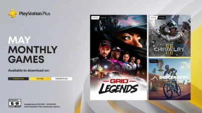 janushek - Gry z majowej oferty PS+ Essential już dostępne:
- GRID Legends
- Chivalry...