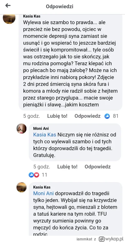 iammkat - @mirek63479: Jeden z wielu komentarzy na fb. Na pewno będzie im się ciężko ...