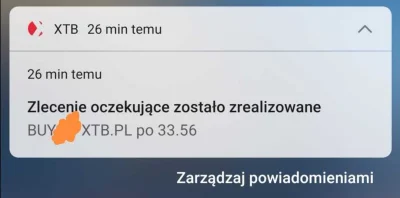 widmo82 - Kilka sesji temu pisałem (przy 36-37), że #XTB moze zaliczyc korekte do 32-...