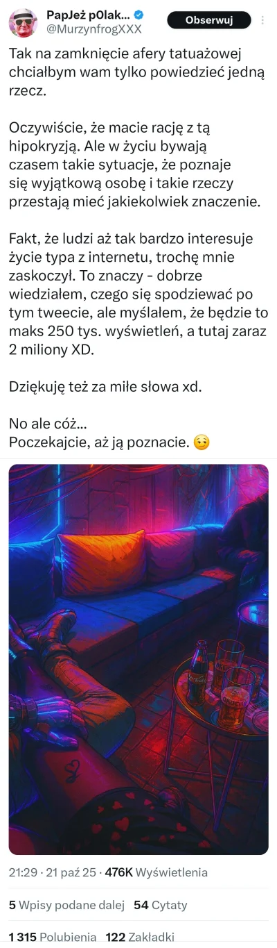 splinter96 - klasyczny prawicowiec, chłop najpierw psioczył na baby z tatuażami i zar...