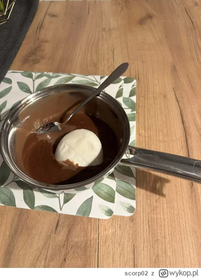 scorp02 - @scorp02 na kolację budyń z kulkO mozzarelli