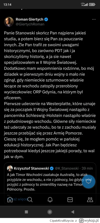 CipakKrulRzycia - #giertych #stanowski #polityka #wojna A Ziemia jest kulą więc zawsz...