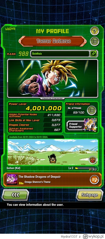 Hydra1337 - ᕦ(òóˇ)ᕤ
#dokkanbattle