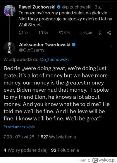 Filjan - #polityka #trump #gielda

Złoto xD