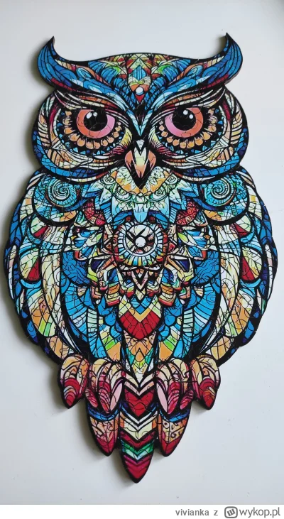 vivianka - #puzzle Sowa z #wykopaka ułożone :) 
Bardzo przyjemne :)