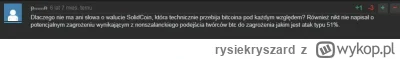 rysiekryszard - @ni0bi: niedługo odkryjesz atak typu 51 %, więc zacznij już szukać le...