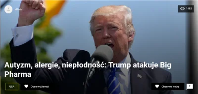 haston - Trump niedawno sie odgrazal,ze sie wezmie za machlojki BigPharmy i zbada, w ...