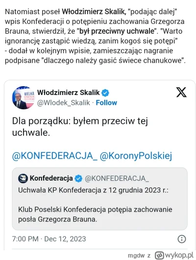 mgdw - Nie było zgodności wewnątrz klubu.

Źródło: https://www.polsatnews.pl/wiadomos...