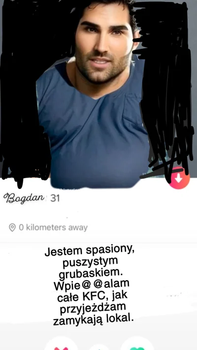 NarkotykowyBaron - Cześć laseczki,  to mój profil na tinderku.
#przegryw #grubasrozda...