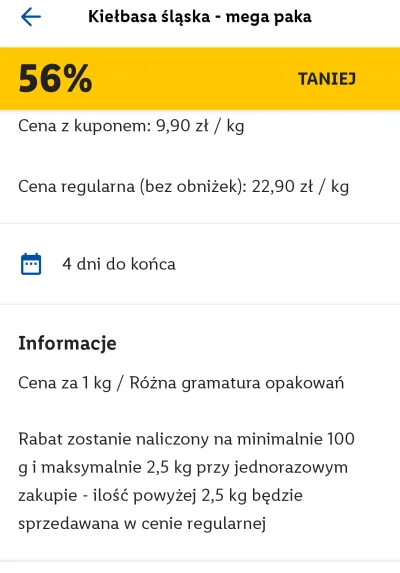 Logan00 - @kodecss: a to nie jest tak że rabat będzie za 2.5kg a za 300g doliczy ci p...