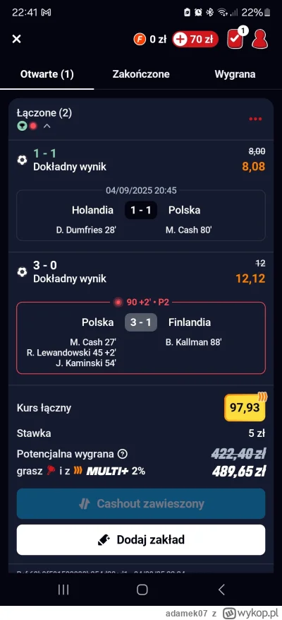 adamek07 - Wszołek co ty zes odj*bal :(((((

#mecz #reprezentacja #bukmacherka