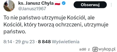 adi0 - Nie żebym namawiał, ale może warto napisać 3 słowa do "księdza prowadzącego"

...