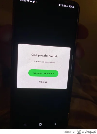 ti5ger - Mam problem, nie mogę zalogować się do spotify na telefonie.. wiecie jak to ...