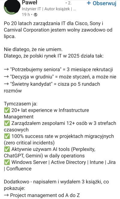 Ksiega_dusz - Trochę nie rozumiem tego ujadania, przez 20 lat nic nie zrobił ze swoją...