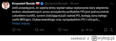 saakaszi - Krzysztof Bosak nie może pogodzić się z zatrzymaniem Kamińskiego i Wąsika....