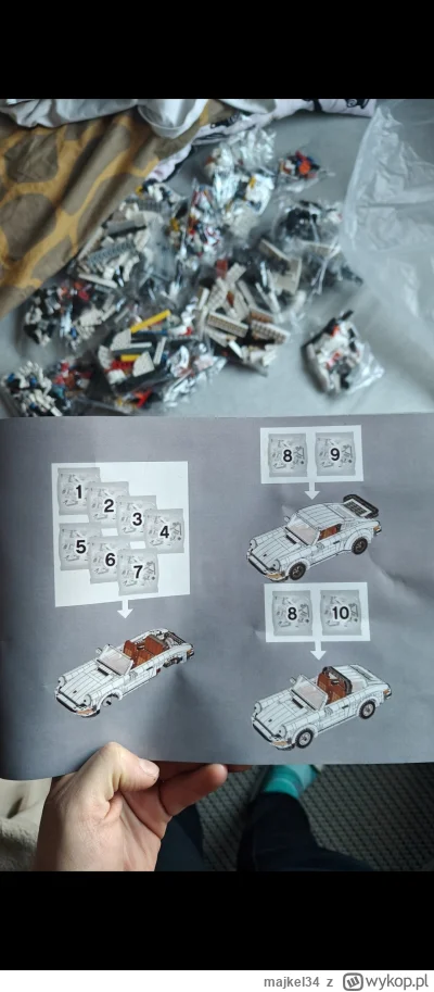 majkel34 - I lecimy z kolejnymi klockami w stylu lego, tym razem Porsche 911. 
#lego ...