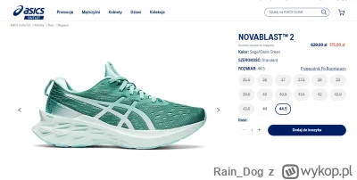 Rain_Dog - W outlecie Asics dobra cena na Novablasty 2, co prawda damskie, ale w męsk...