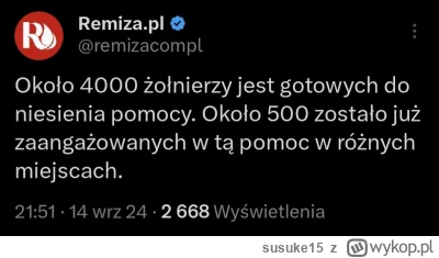 susuke15 - #powodz to niech dadzą 1000 ludzi by pomagali w mniejszych miejscowościach