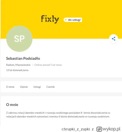 chrupkizzupki - Usługi świadczone przez Sebastian Podsiadło:
- mentalny lód
- ciepły ...