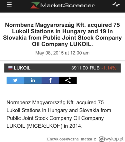 Encyklopedycznamatka - @takasobie_jedna: huja kupiliśmy, stacje nie były Łukoila od 2...